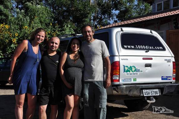 Despedida do Pablo e da Andrea, na casa deles em Pueblo Hundido, periferia de Rengo, ao sul de Santiago, no Chile